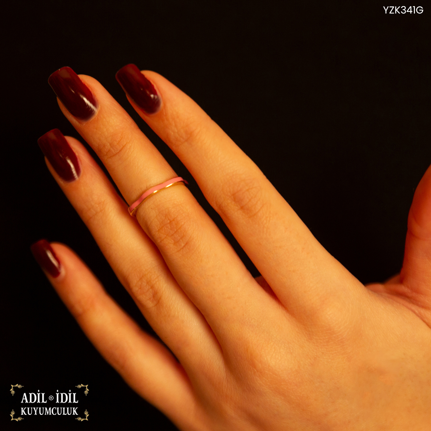 14 Ayar Pembe Altın Yüzük