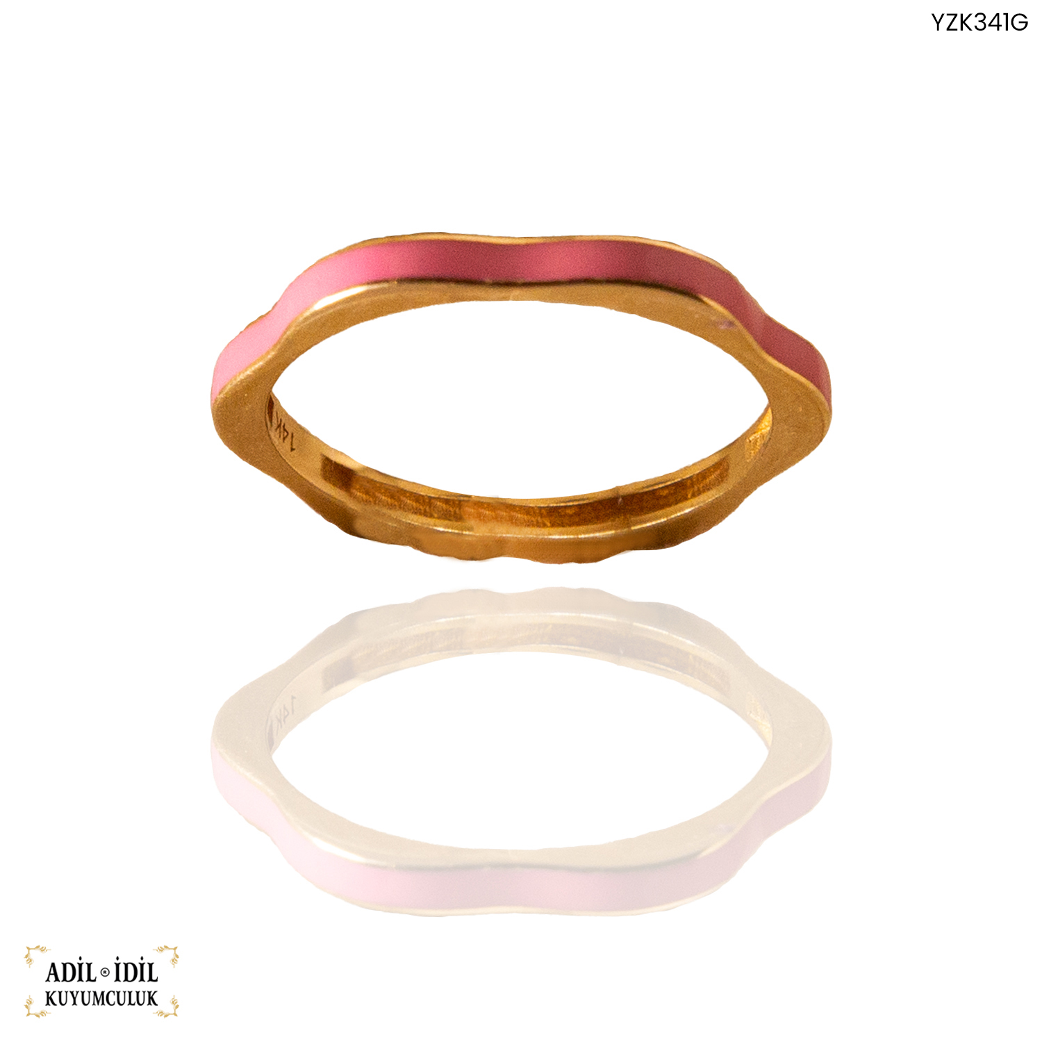 14 Ayar Pembe Altın Yüzük