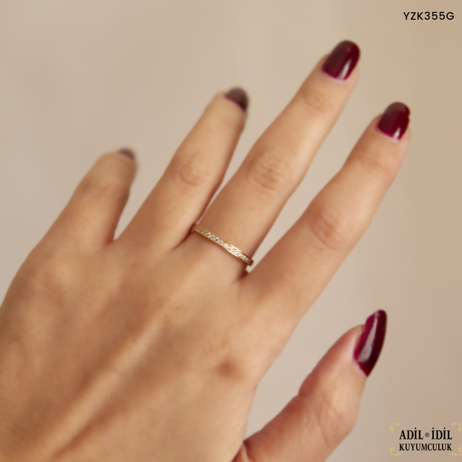 Tam Tur Taşlı Eklem Yüzük