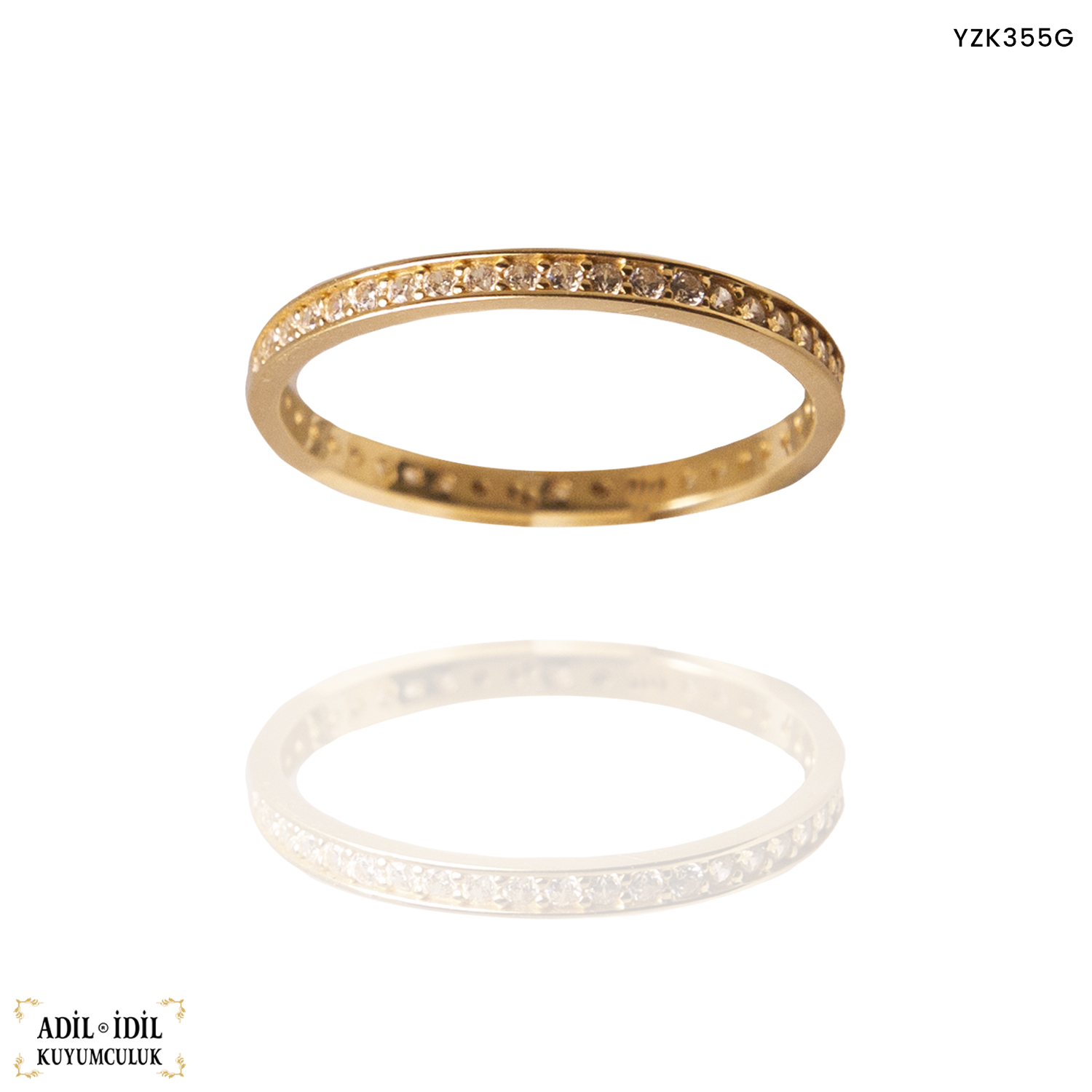 Tam Tur Taşlı Eklem Yüzük