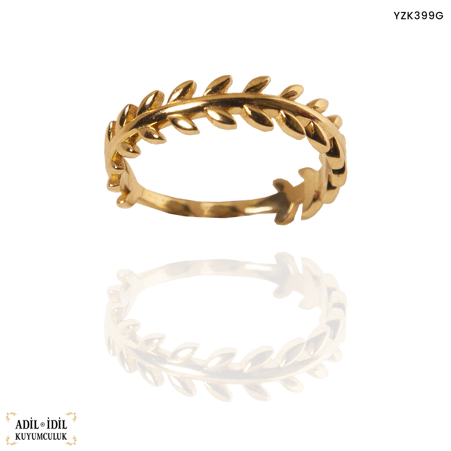 14 Ayar Altın Başak Yüzük