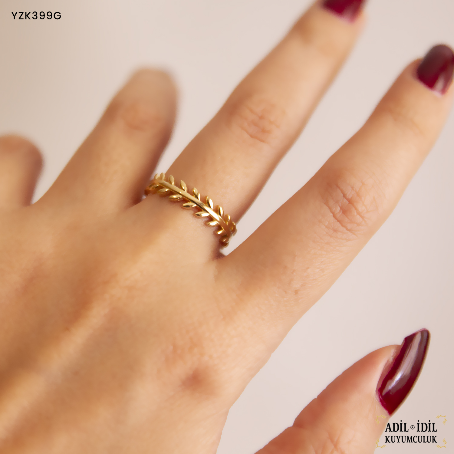 14 Ayar Altın Başak Yüzük