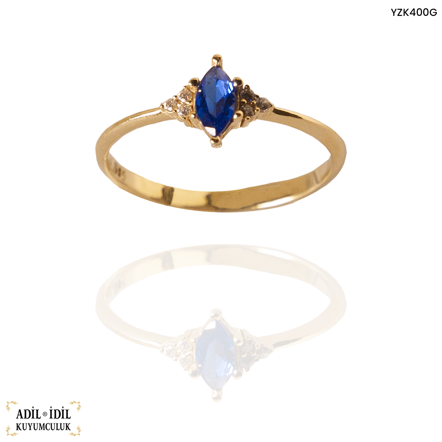 Mavi Taşlı Yüzük