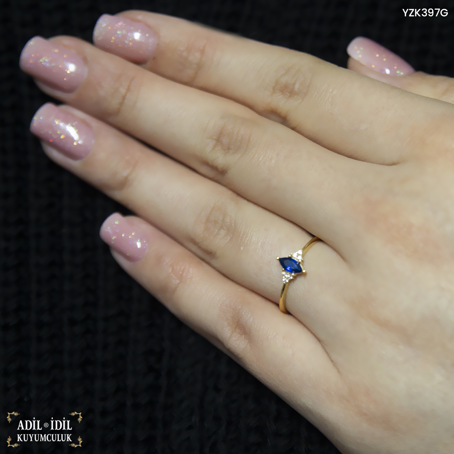 Mavi Taşlı Yüzük