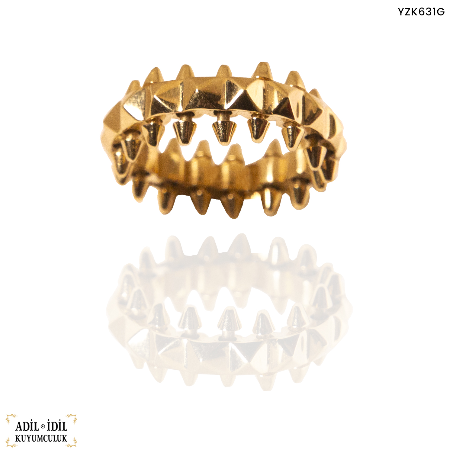 Tırtıklı Altın Yüzük