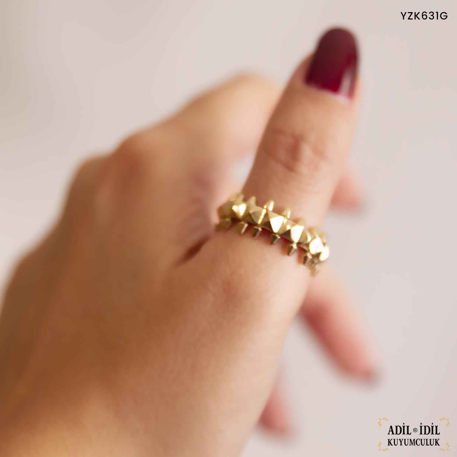 Tırtıklı Altın Yüzük