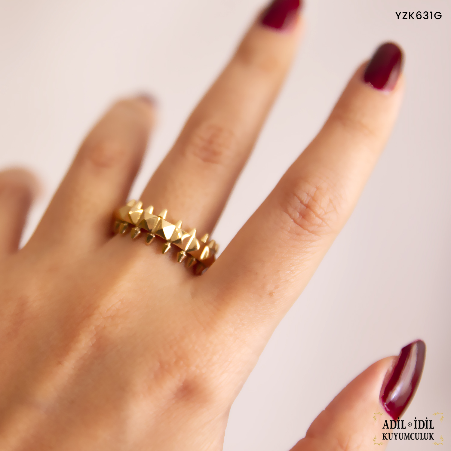 Tırtıklı Altın Yüzük