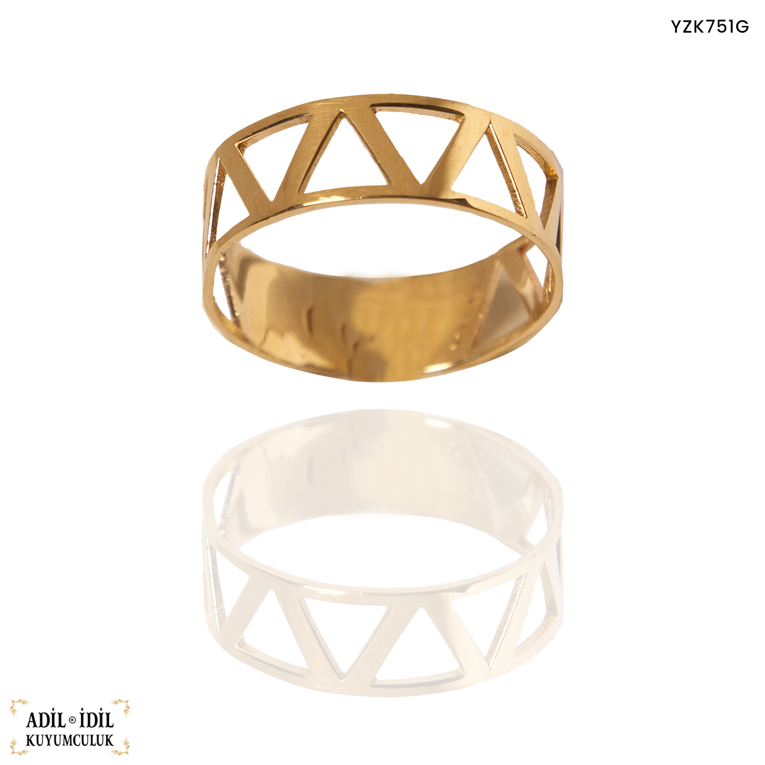 Geometrik Desenli Yüzük