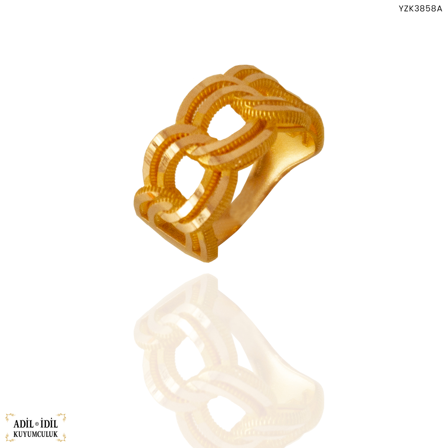 14 Ayar Altın Samanyolu Yüzük