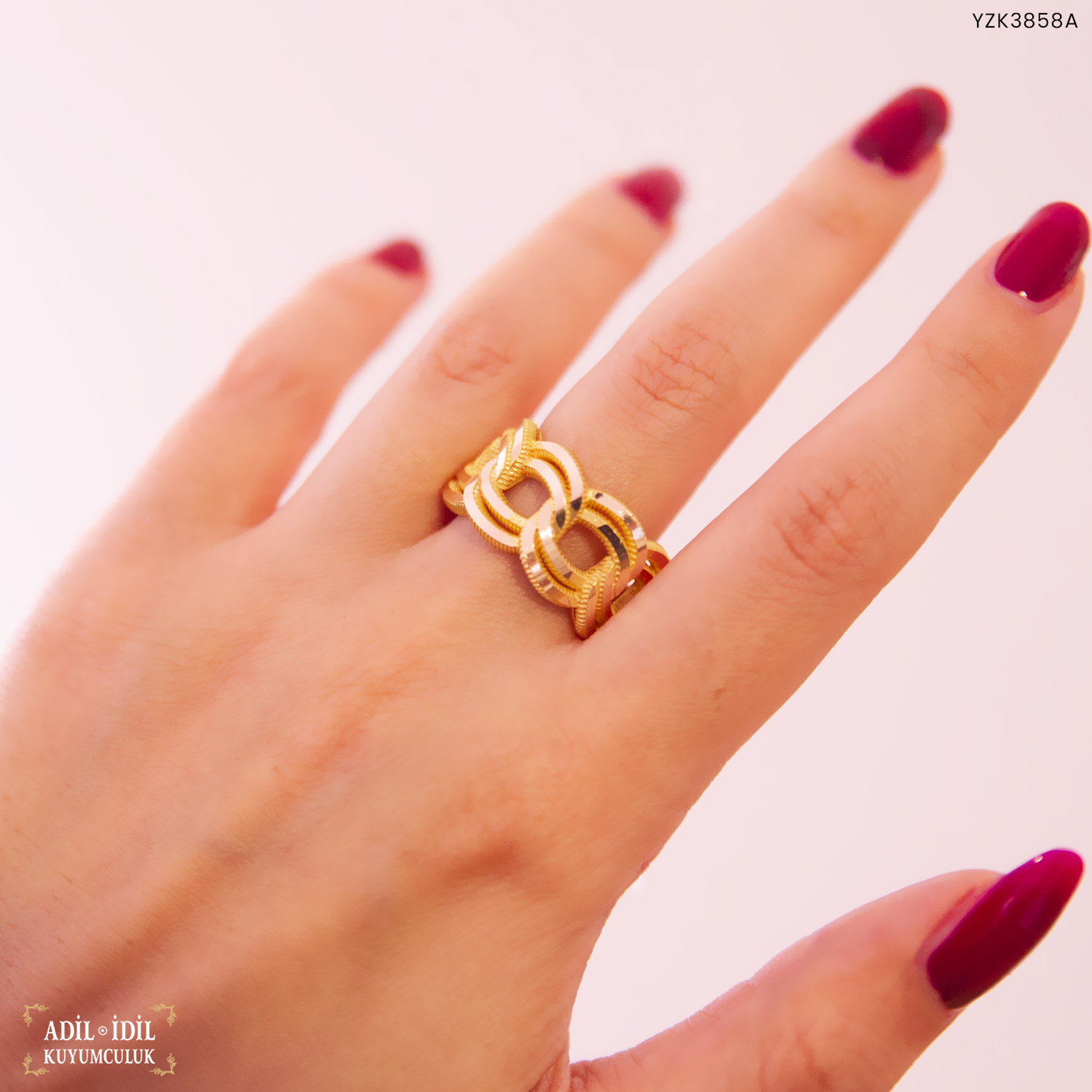 14 Ayar Altın Samanyolu Yüzük