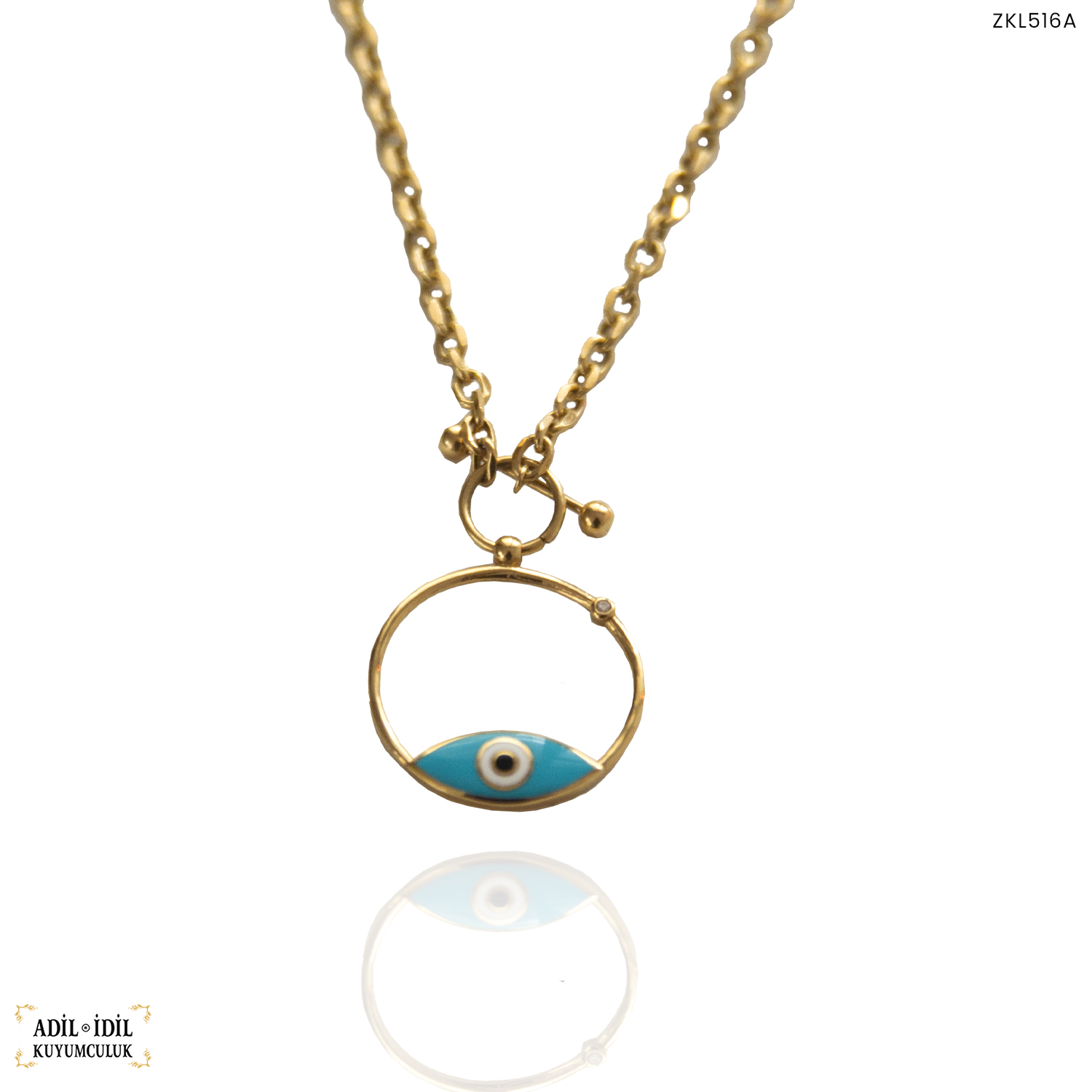 Halka Kesim Göz Nazar Boncuklu Kolye