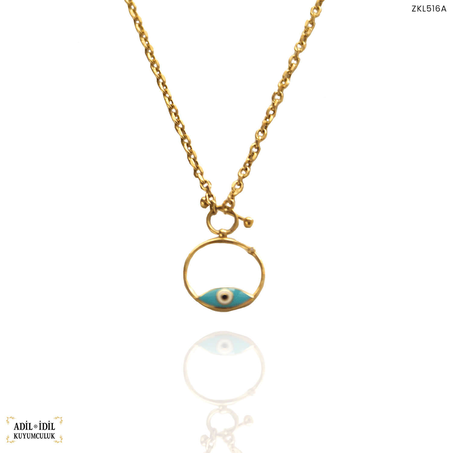 Halka Kesim Göz Nazar Boncuklu Kolye