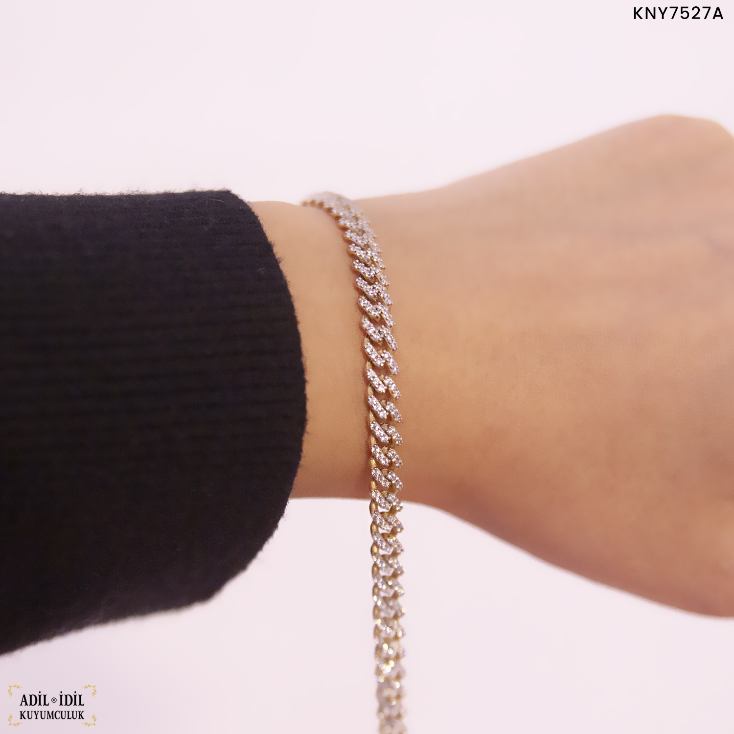 14 Ayar Taşlı Gurmet Bileklik