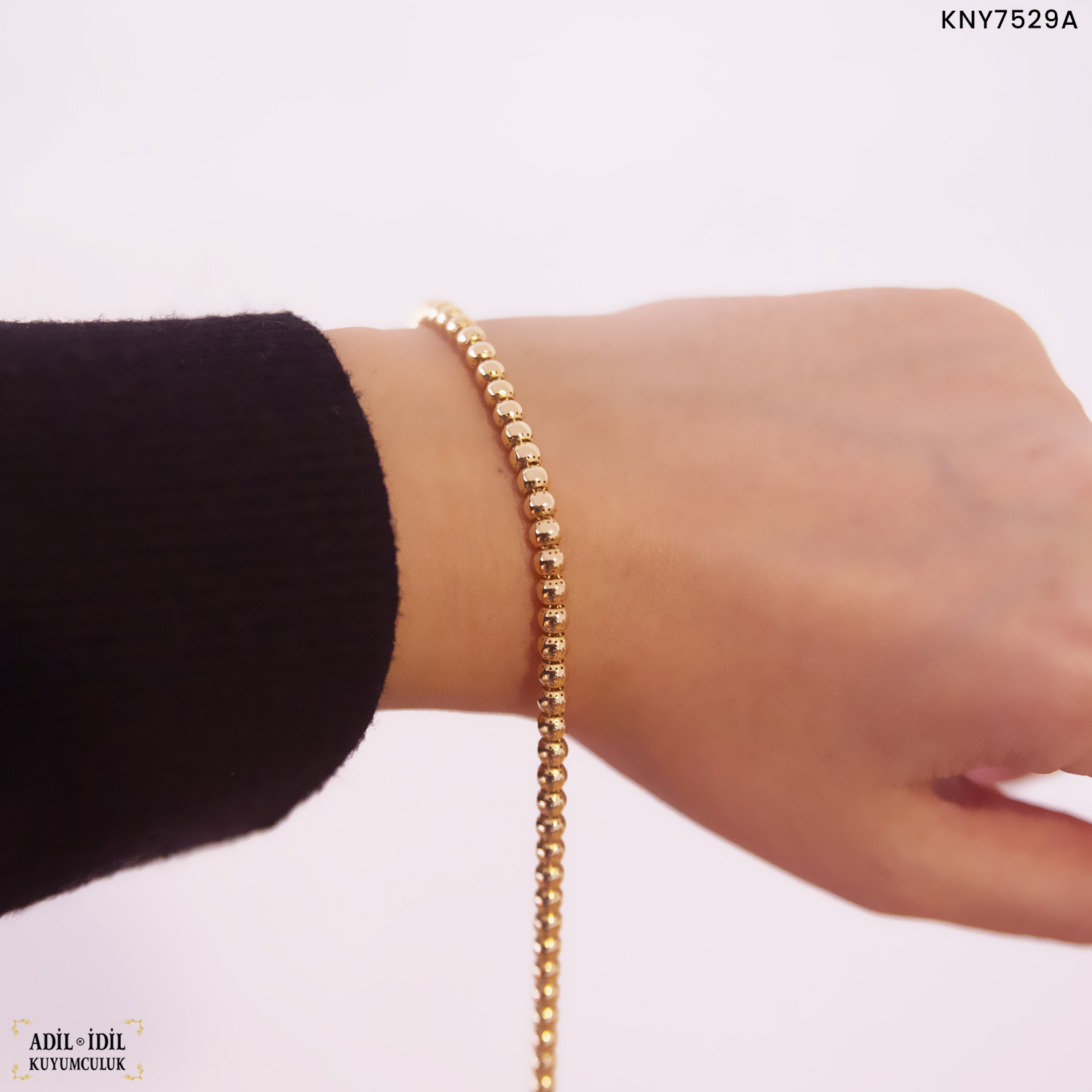 14 Ayar Sıra Boncuklu Bileklik