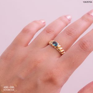 Yeşil Taş Burgu Yüzük