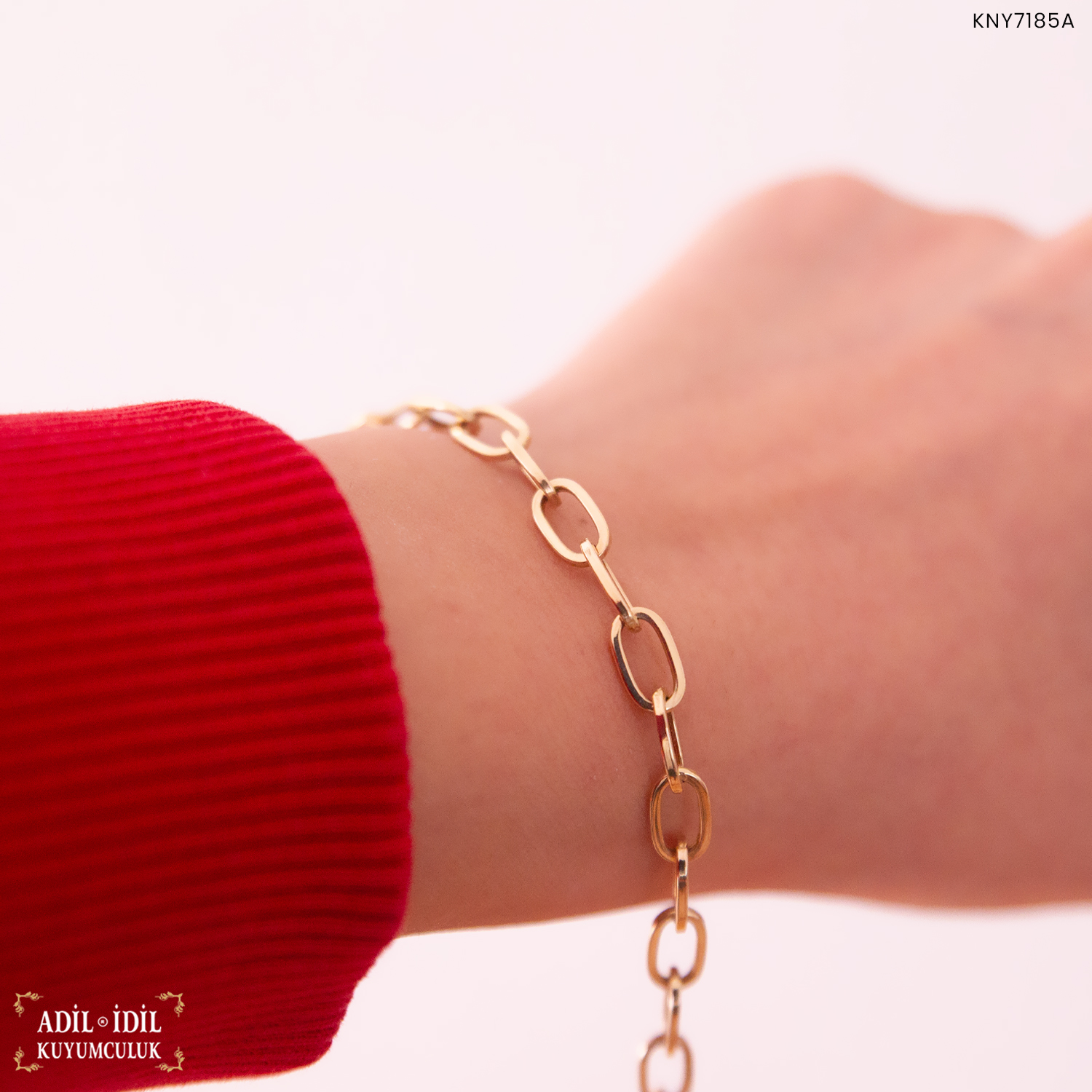 14 Ayar Altın Sarı Ataç Bileklik