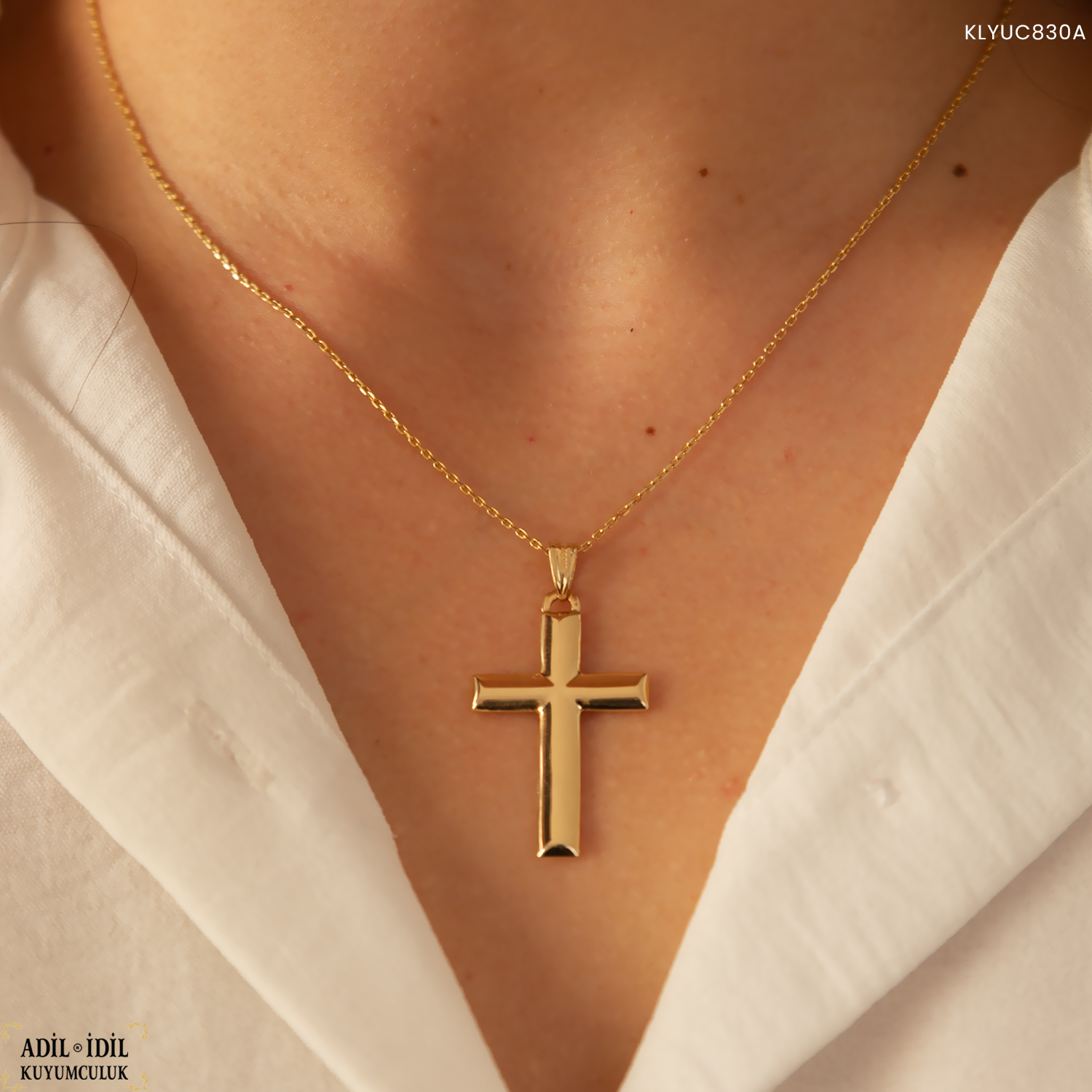 14 Ayar Altın Haç Kolye Ucu