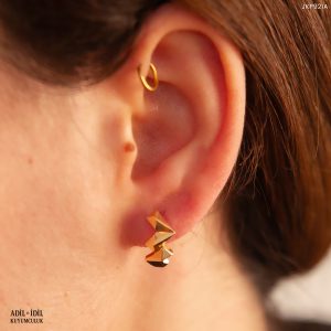 Modern Geometrik Halka Küpe