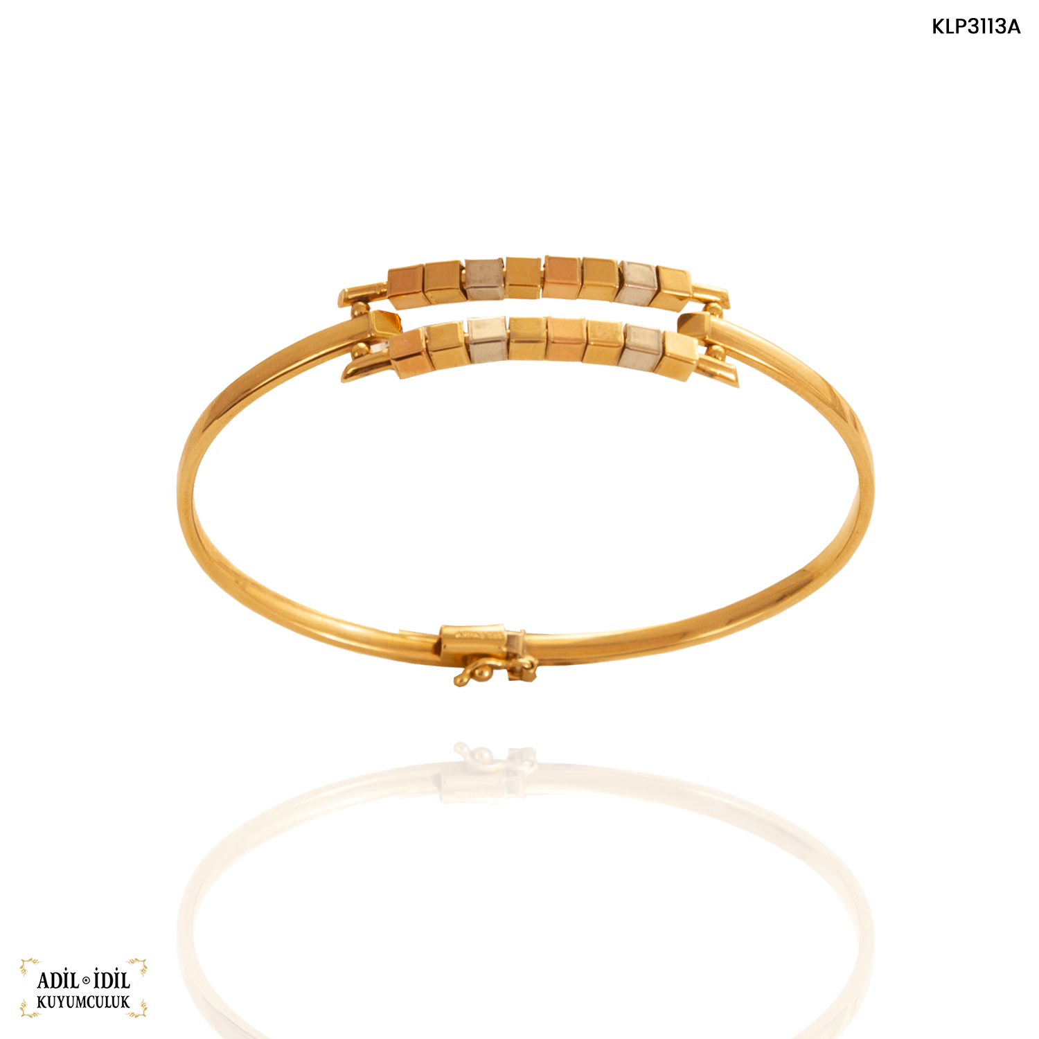 Üç Renk Küp Detaylı Kelepçe